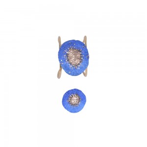 Bracelet and ring handmade with enamel