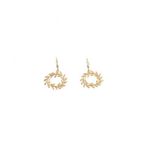 Silver gold plated earring