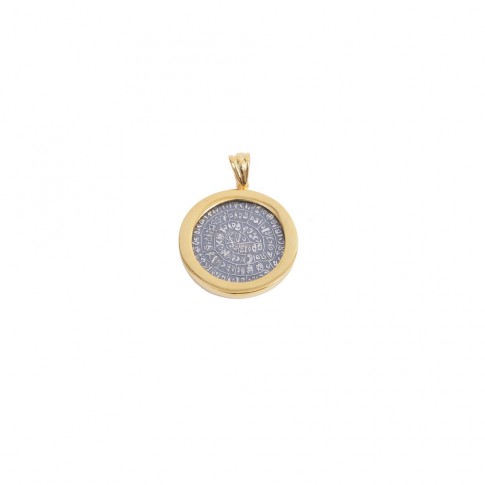 Silver pendant with Phaistos disk