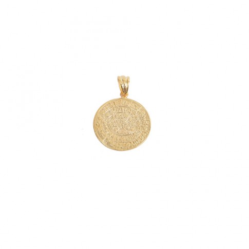 Silver plated pendant with Phaistos disk