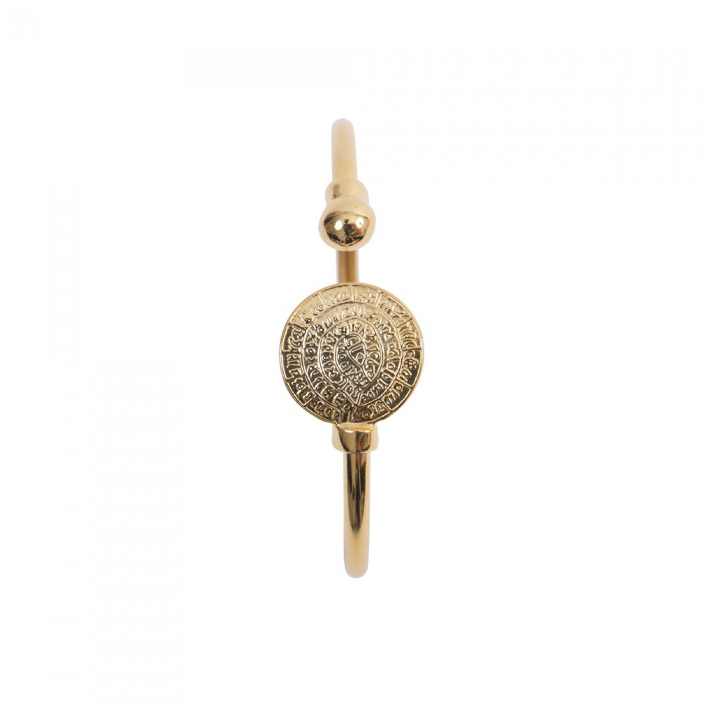 Silver gold plated bracelet with Phaistos disk